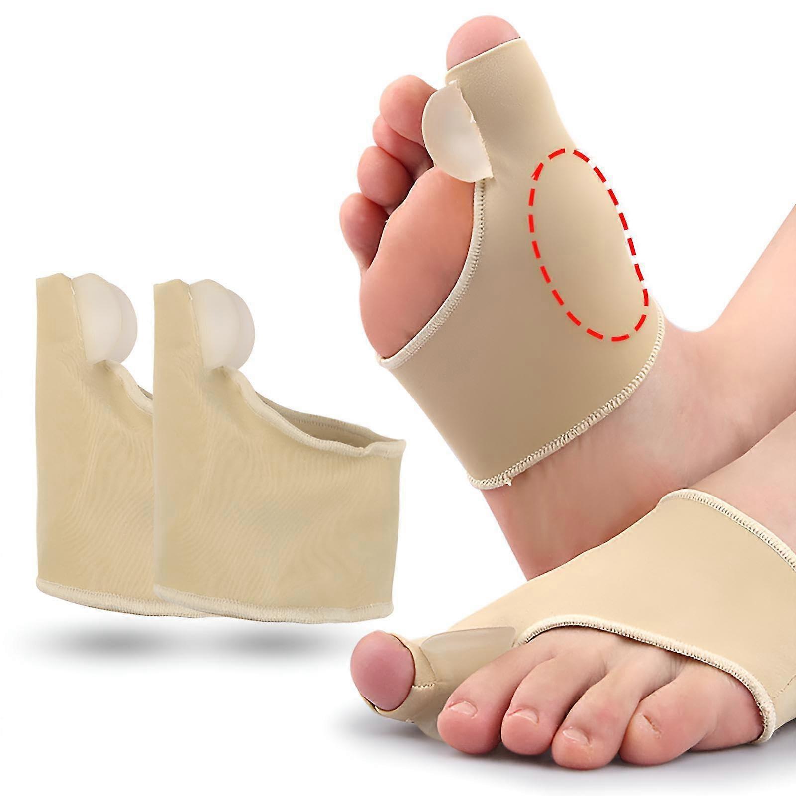 Toe Separator Silicone for Hallux Valgus Correction - 2 Pcs, Adjustable Size, Comfortable Fit, Pain Relief