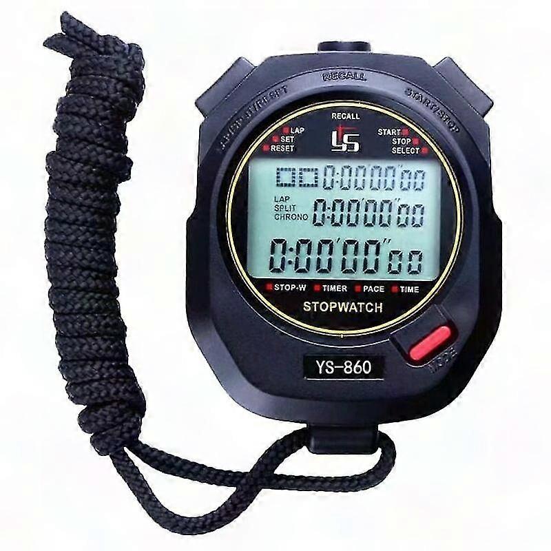 Stopwatch with Light and Mute Function for Easy Use