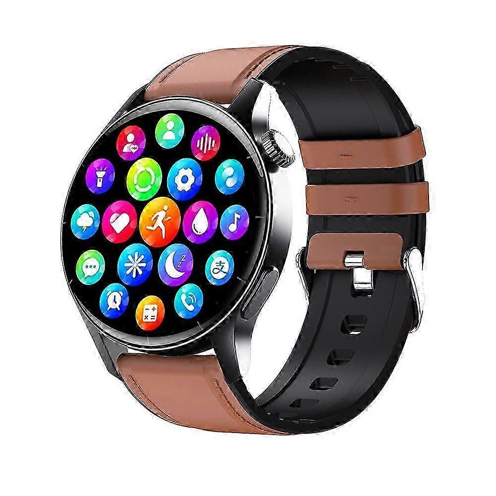 ساعة ذكية لجلوكوز الدم ، معدل ضربات القلب F207R ، أكسجين الدم ، ضغط الدم ، بلوتوث كول ساعة رياضية