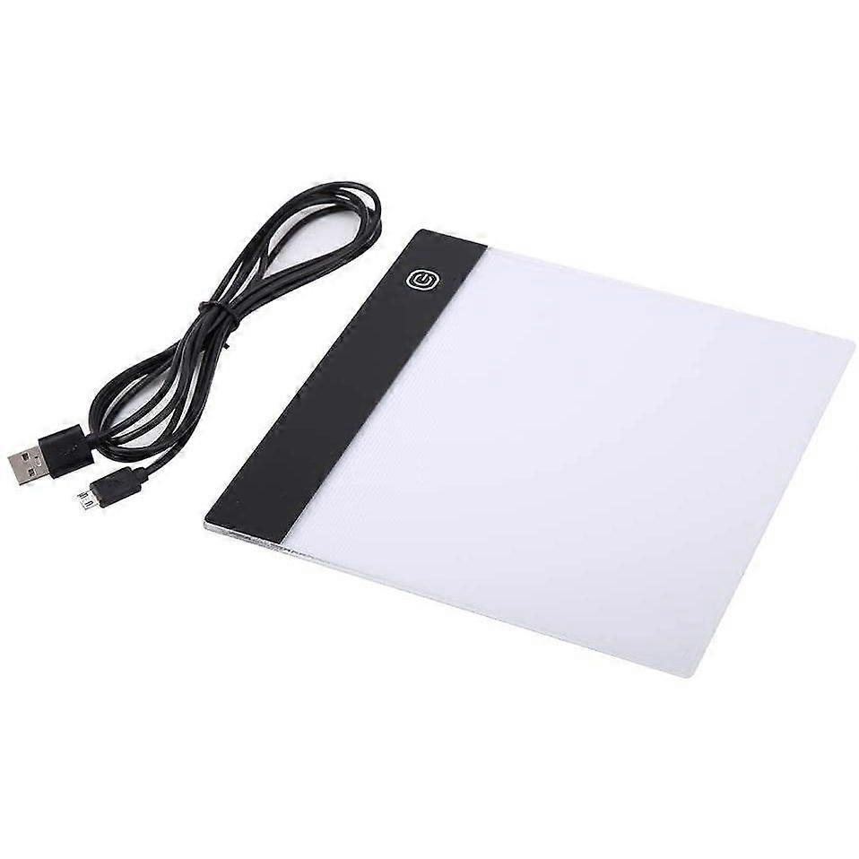 Ultra-thin A5 LED light table with USB cable, perfect for drawing, animations and stencils.