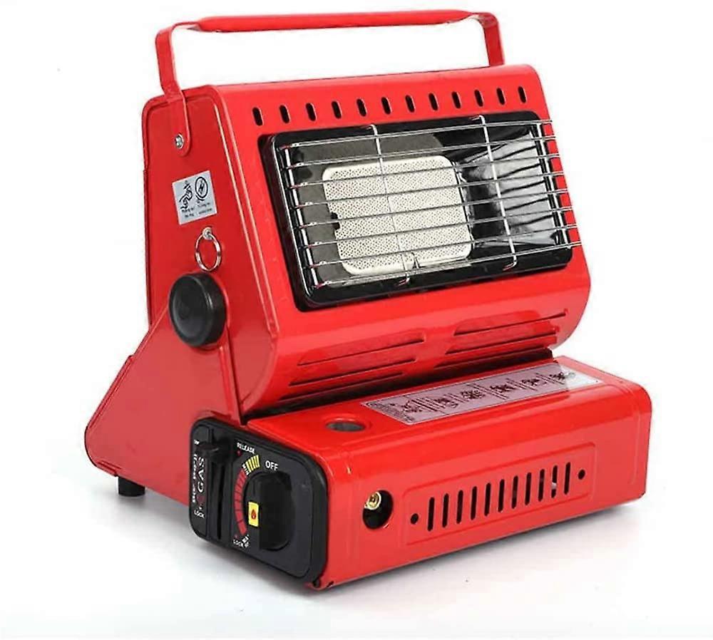 Portable Gas Heater for Camping, Lightweight Propane Space Heater, Compact Multifunctional Outdoor Heater in Red