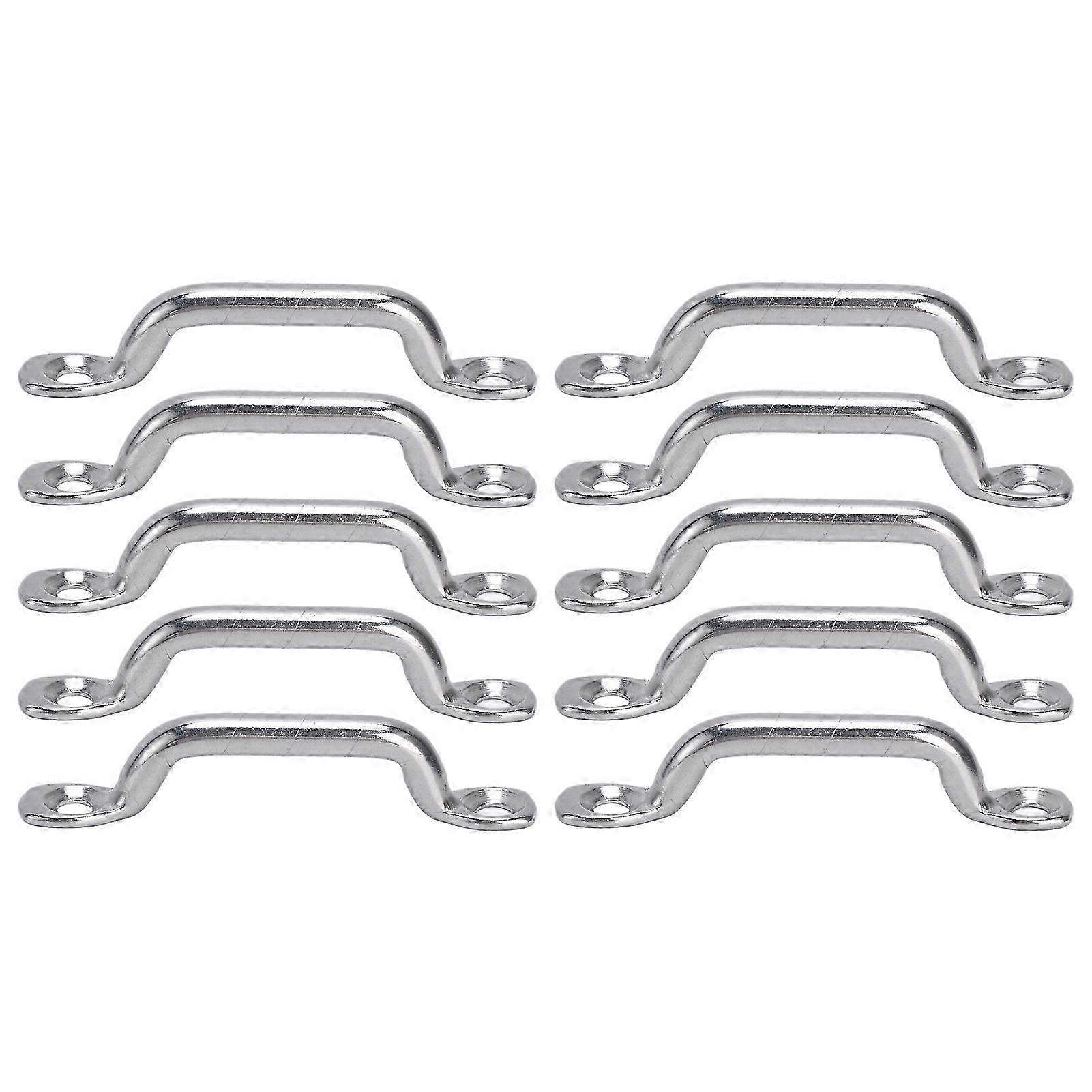 10Pcs Boat Top Pad Eye Deck Loop Tie Down 316 Stainless Steel Set Kit for Fixing