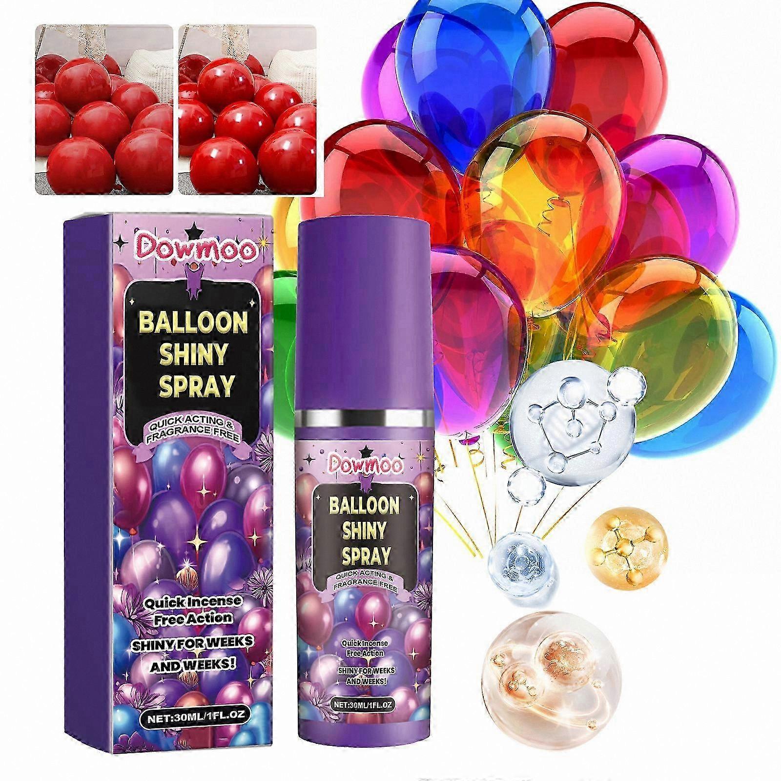 High Shine Spray for Latex Balloons, 30ml Balloon Polish to Enhance and Protect Surface Glow
