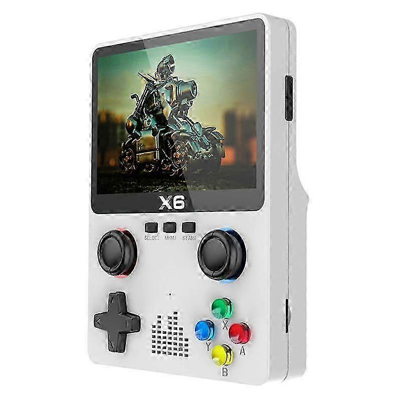 Portable X6 Handheld Game Player 3.5Inch IPS Screen 11 Simulators Video Game Console Gifts for Kids-White