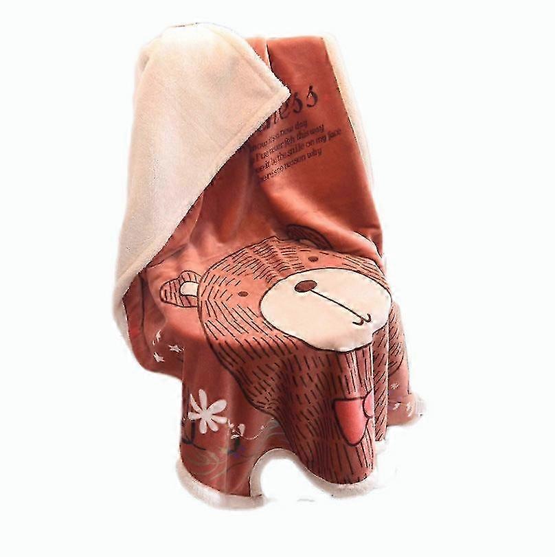 Lambswool Children's Blanket Double Thick Flannel Nap Air Condition...