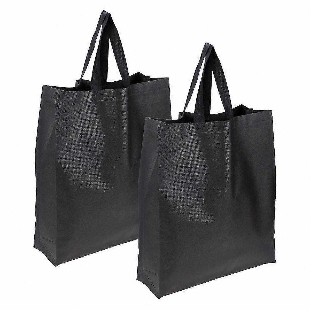2-Pack Durable Foldable Tote Bags - Reusable Large Capacity Grocery Storage Solution