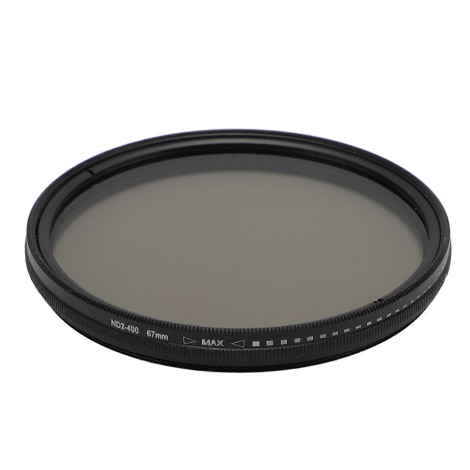 Variable ND2-ND400 ND Lens for Camera Lens Adjustable Neutral Density Filter with Storage Case