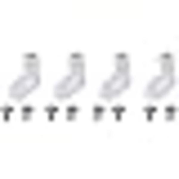 100 pcs 2 cm L-shaped Mounting Feet, L-shaped PCB Mounting Feet with Screw for Arcade Game Board