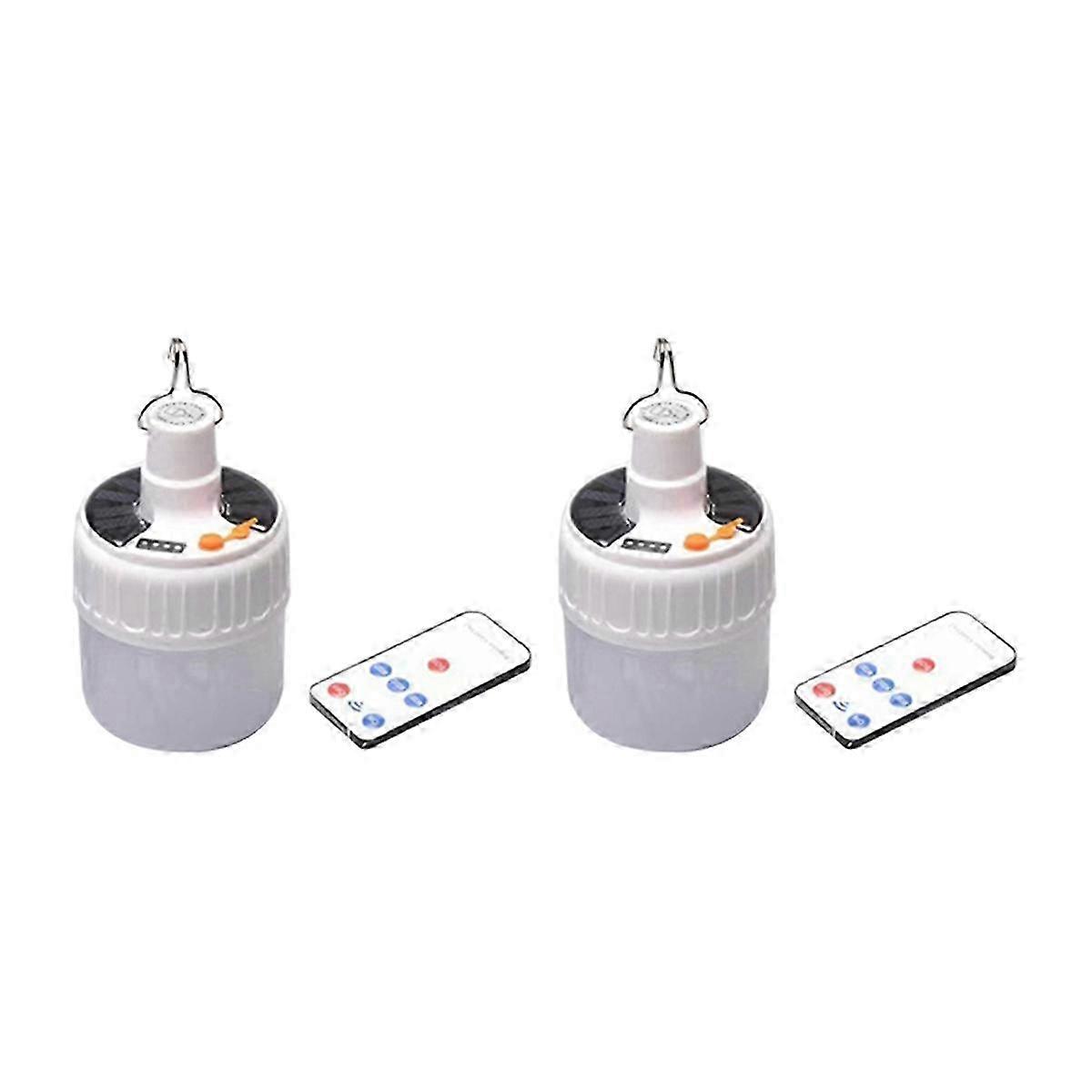 Portable Lanterns Solar Lights Rechargeable Bulb Emergency Light