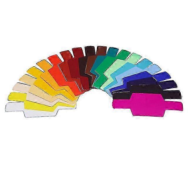 20-Piece Flash Flash Color Gel Filter, Set-Top Color Filter Set Col...