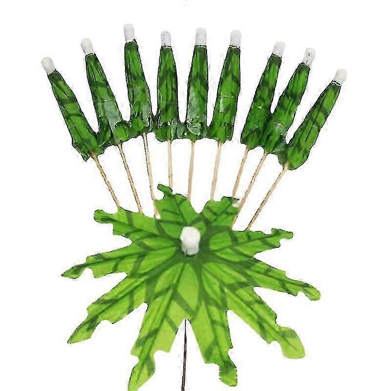 装飾フルーツスティック50個食品グレードのカクテルピックヤシの木の傘の形