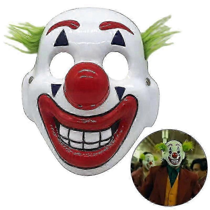 Dc Movie Joker Arthur Fleck Cosplay Mask Clown Masquerade Halloween Scary Mask - JA
