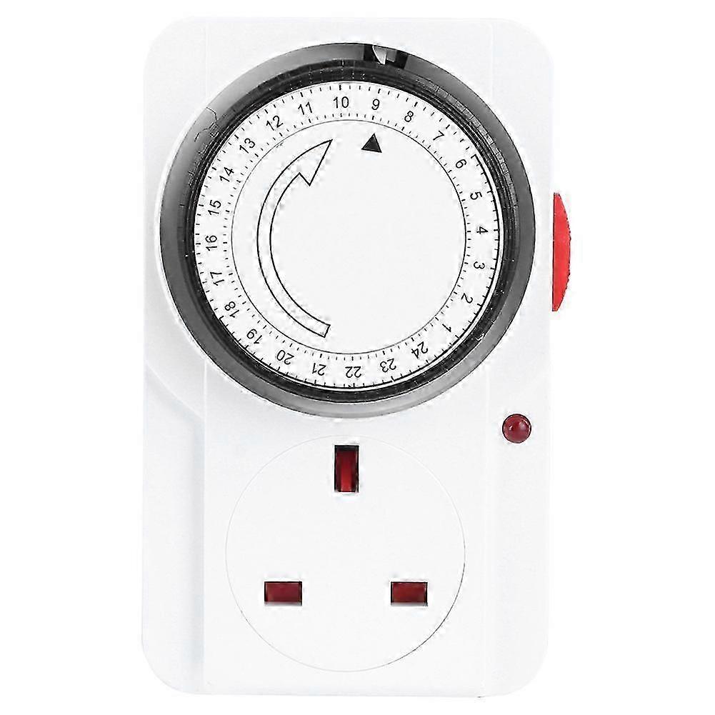 Intelligent 24 Hour Cycle Mechanical Timing Power Switch Timer Plug Socket UK Plug 240V