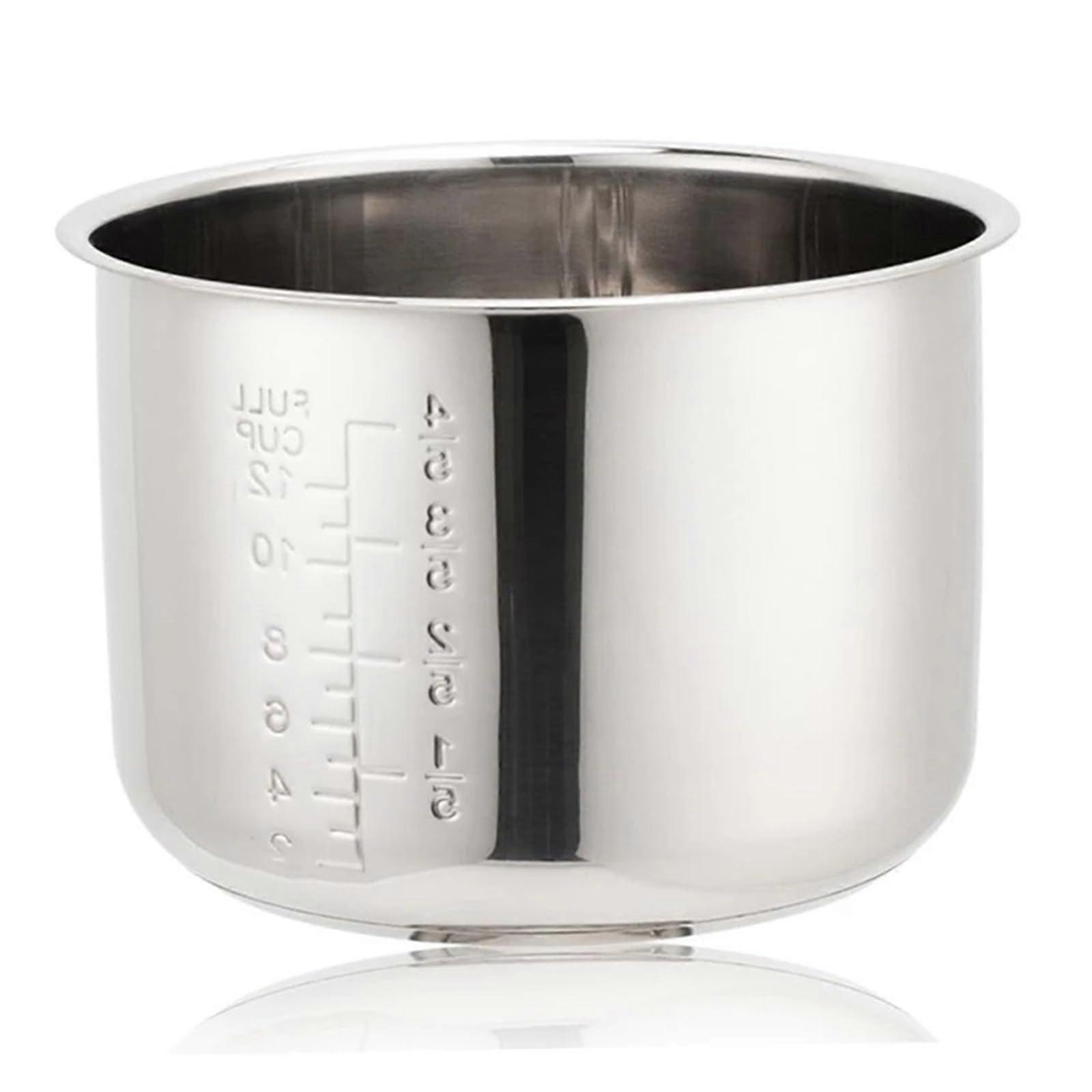 Stainless Steel Rice Cooker Inner Pot 5L With Scale, Replacement Inner Pot Compatible With Rice Cookers