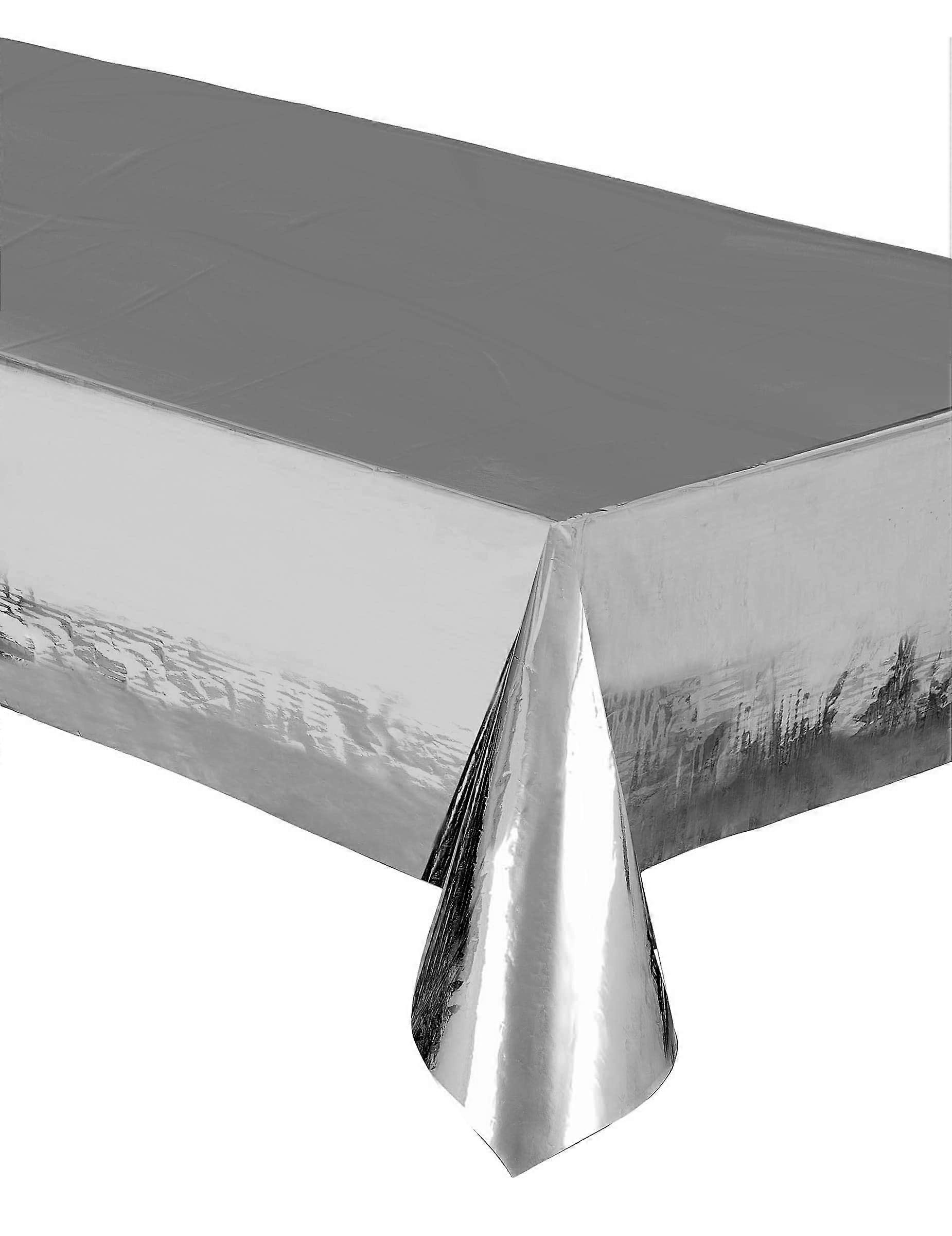 Silver metallic plastic case 137 x 274 cm