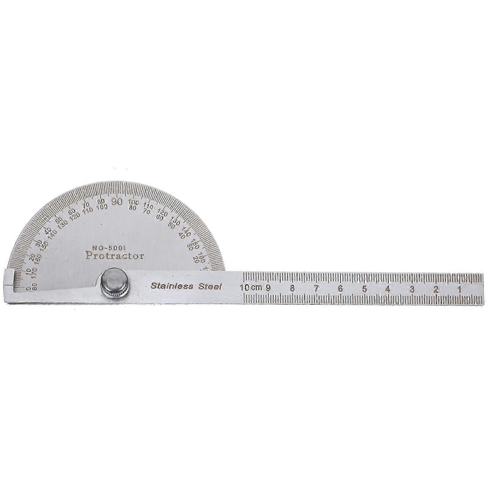 Angle Protractor with Swing Arm Stainless Steel Measuring Angle Tool 15 x 9cm ( W) Technical Drawing 1Pack