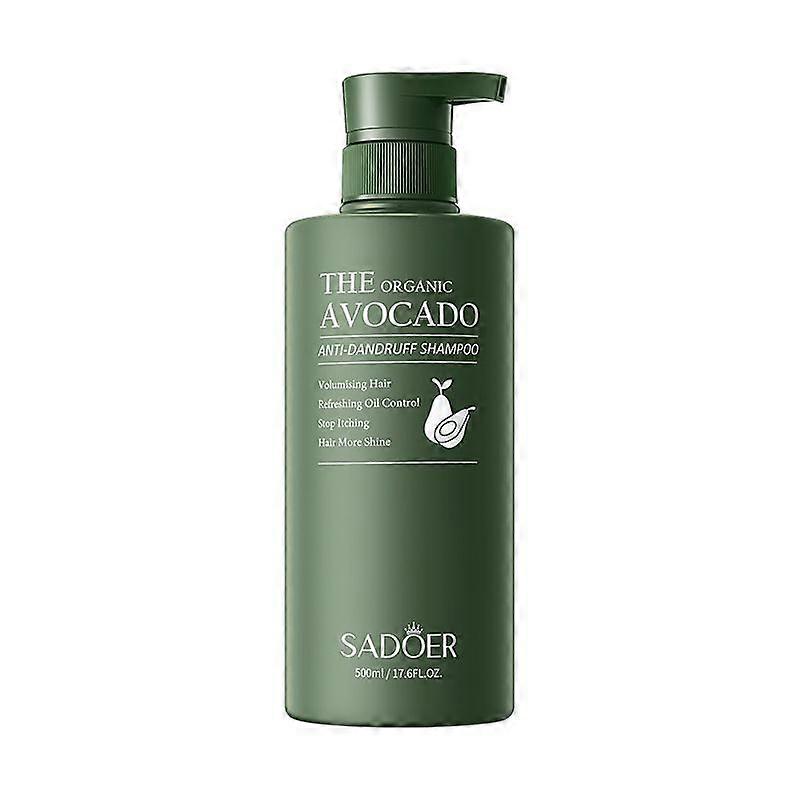 Shampoo 500ml Refreshing Oil Control Dandruff Volumizing Collagen Avocado Formula Gentle Cleansing
