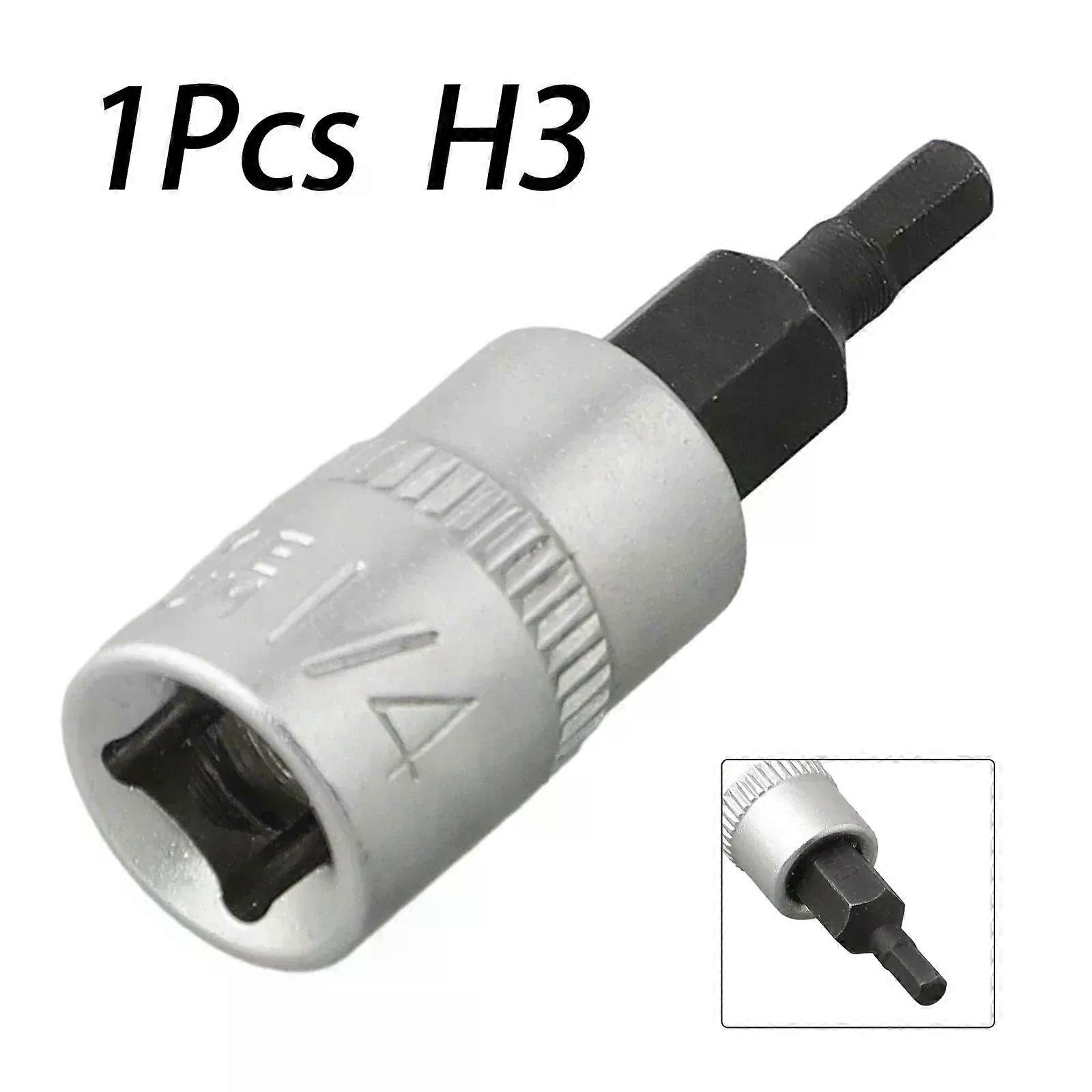 1Pc Hex Bit Socket Hex Head Screwdriver Bit 1 4 Inch Drive Socket H3 H4 H5 H6 Batch Head Screw Driver Bits Tools