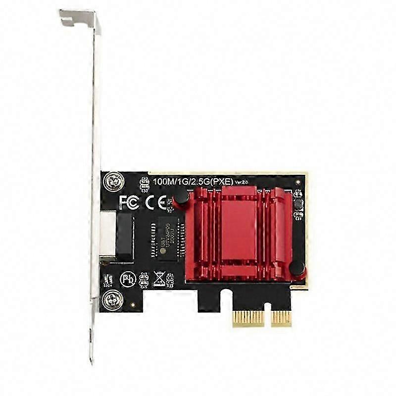 2.5G PCI-E Ethernet Card 2500Mbps Gigabit Network Adapter for PC Desktop WiFi Receiver