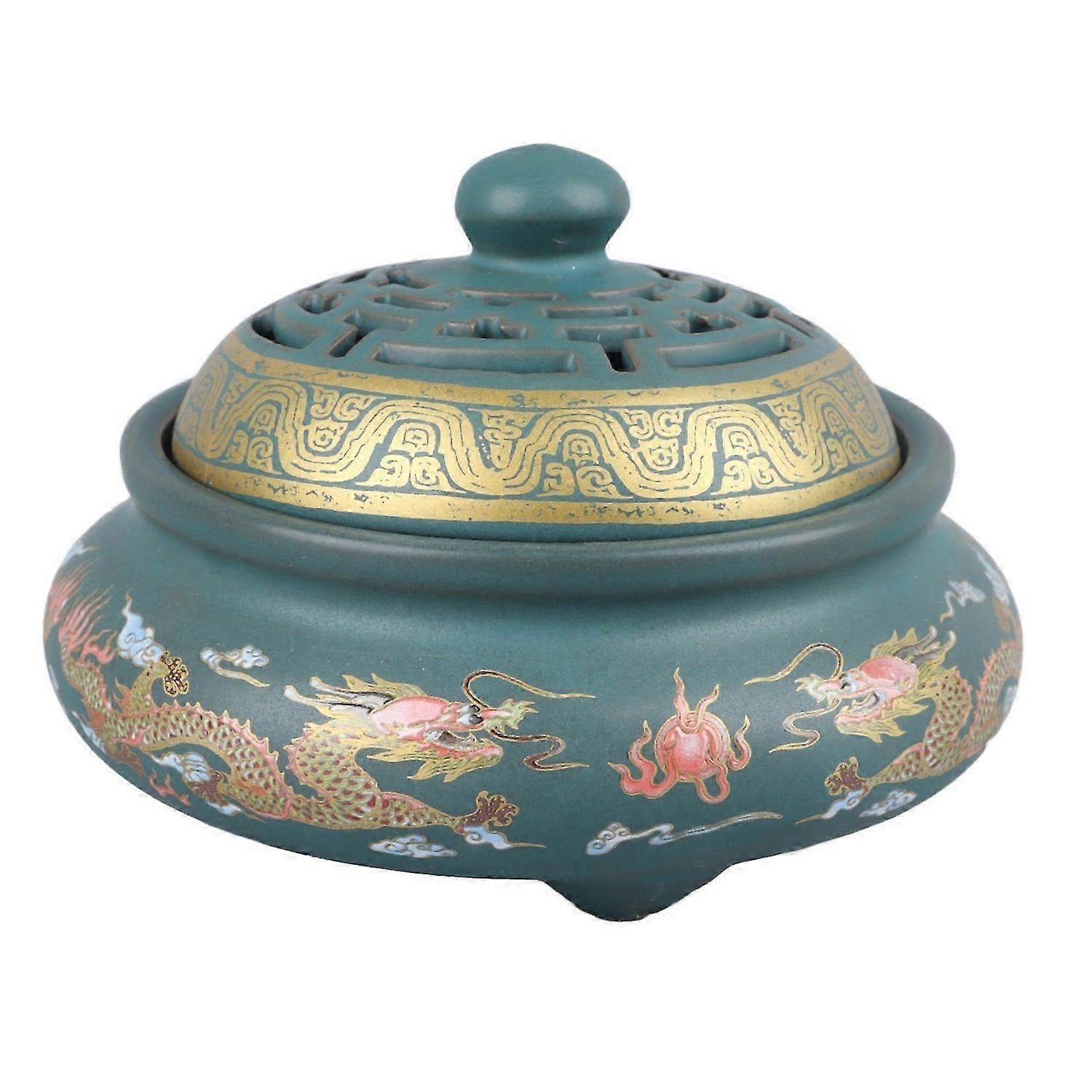2025 Latest Model Incense Burner Ceramic Colour Enamel Exquisite Pattern