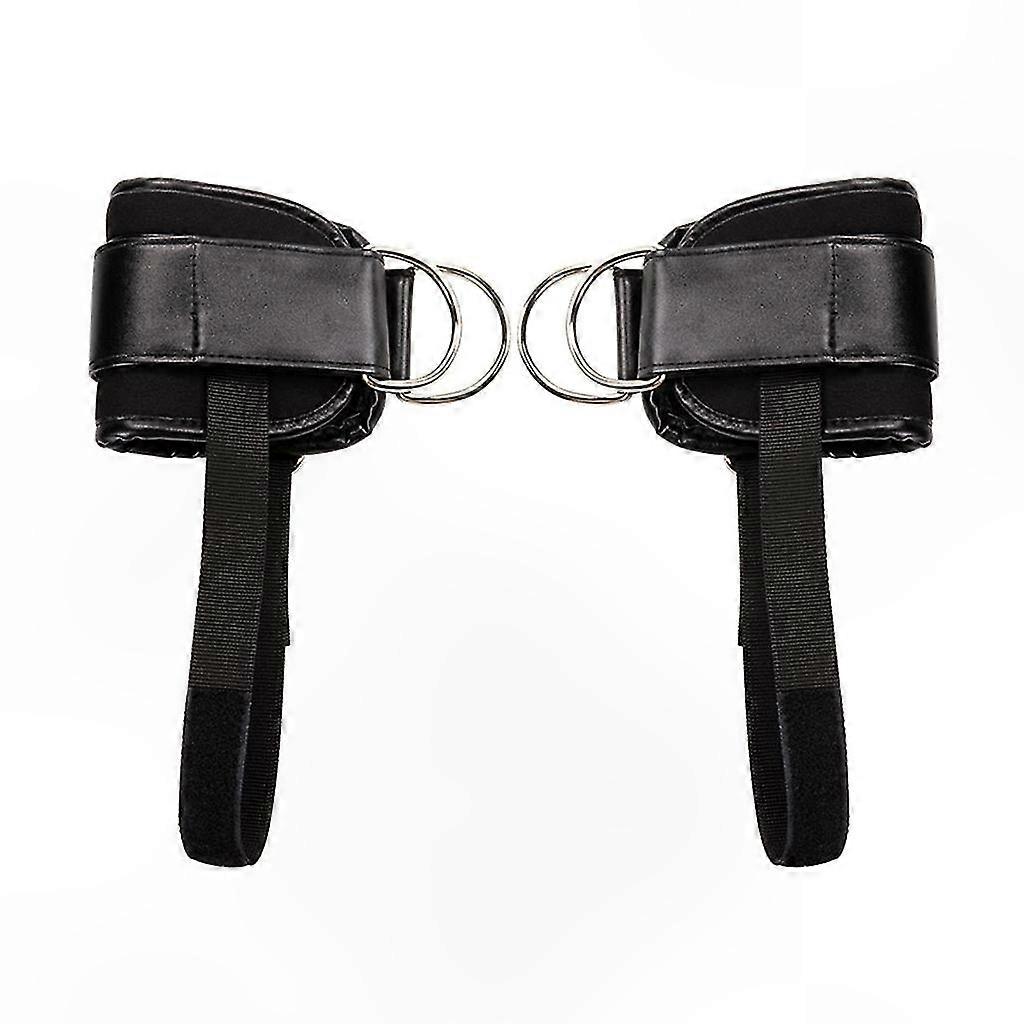 Adjustable Ankle Strap with 3D Rings for Cable Machines, Durable Hook and Loop Closure