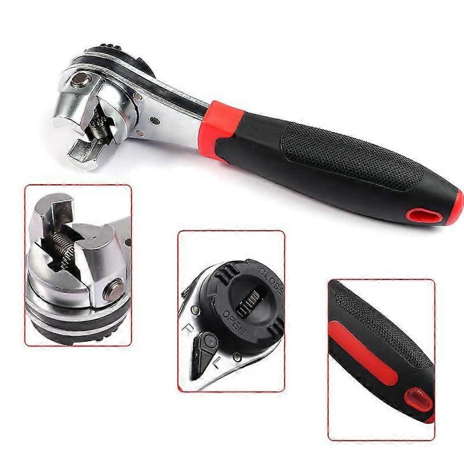 Adjustable Wrench Multi-Function Wrench Ratchet Wrench Length 200mm -HK908