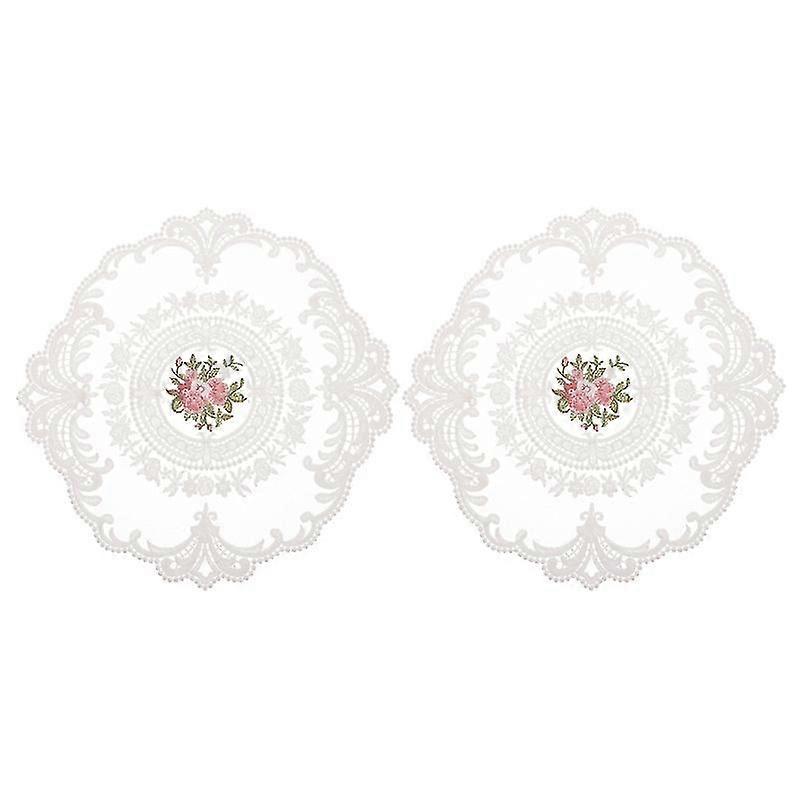 2pcs Practical Lace Placemat