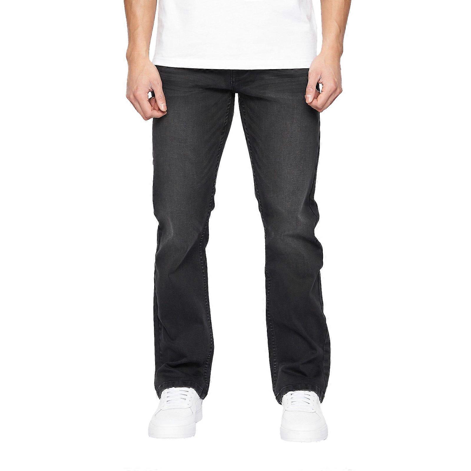 Crosshatch Winsbury Bootcut Jeans Black