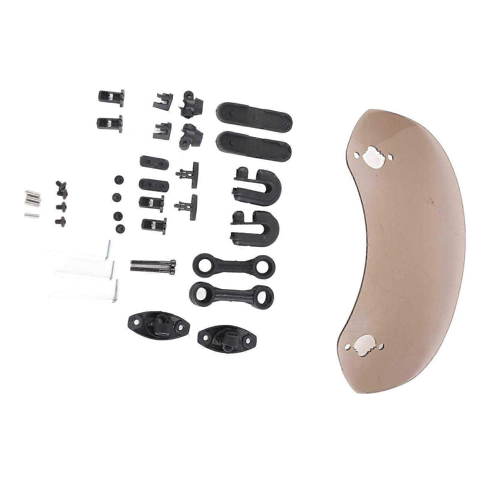Adjustable Clip On Windscreen Wind Deflector Windshield Accessories for Motorcycle Tawny