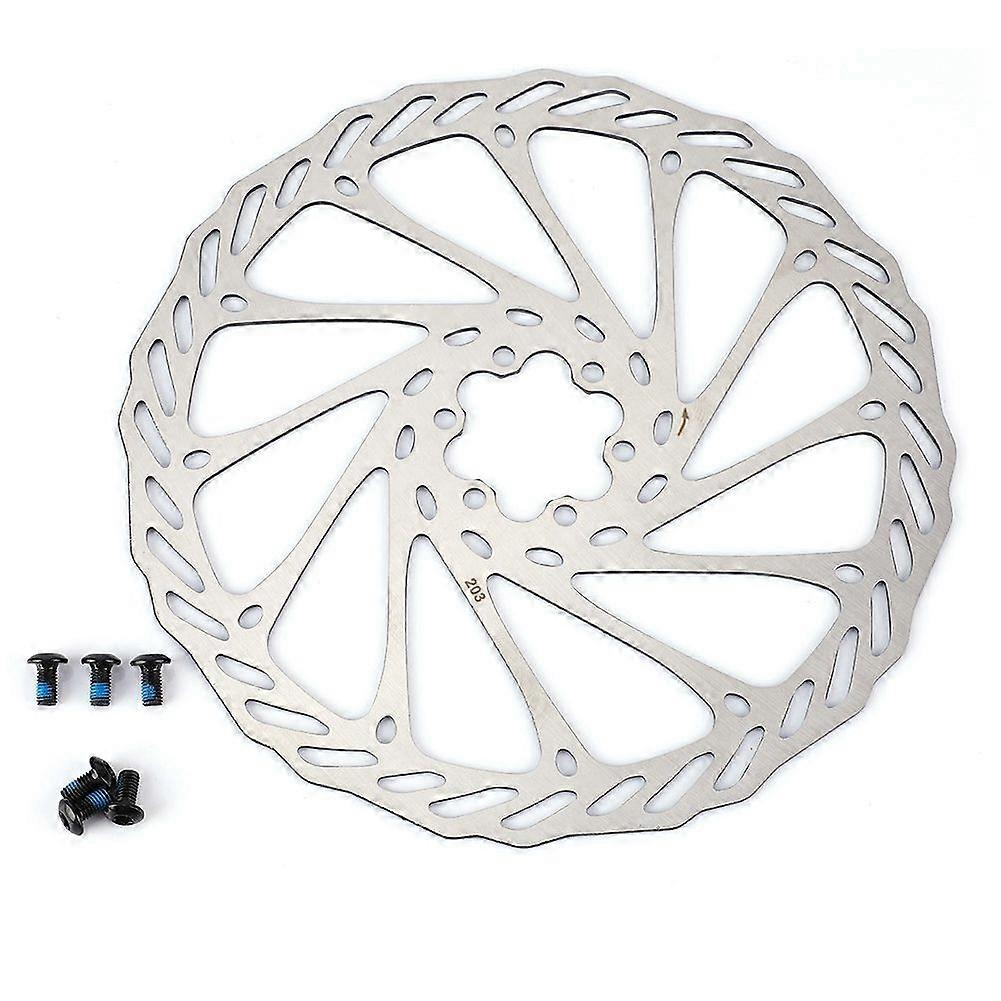 203mm/8" 6 Bolts Mountain Bike Bicycle Brake Disc Pad Cycling Accessory
