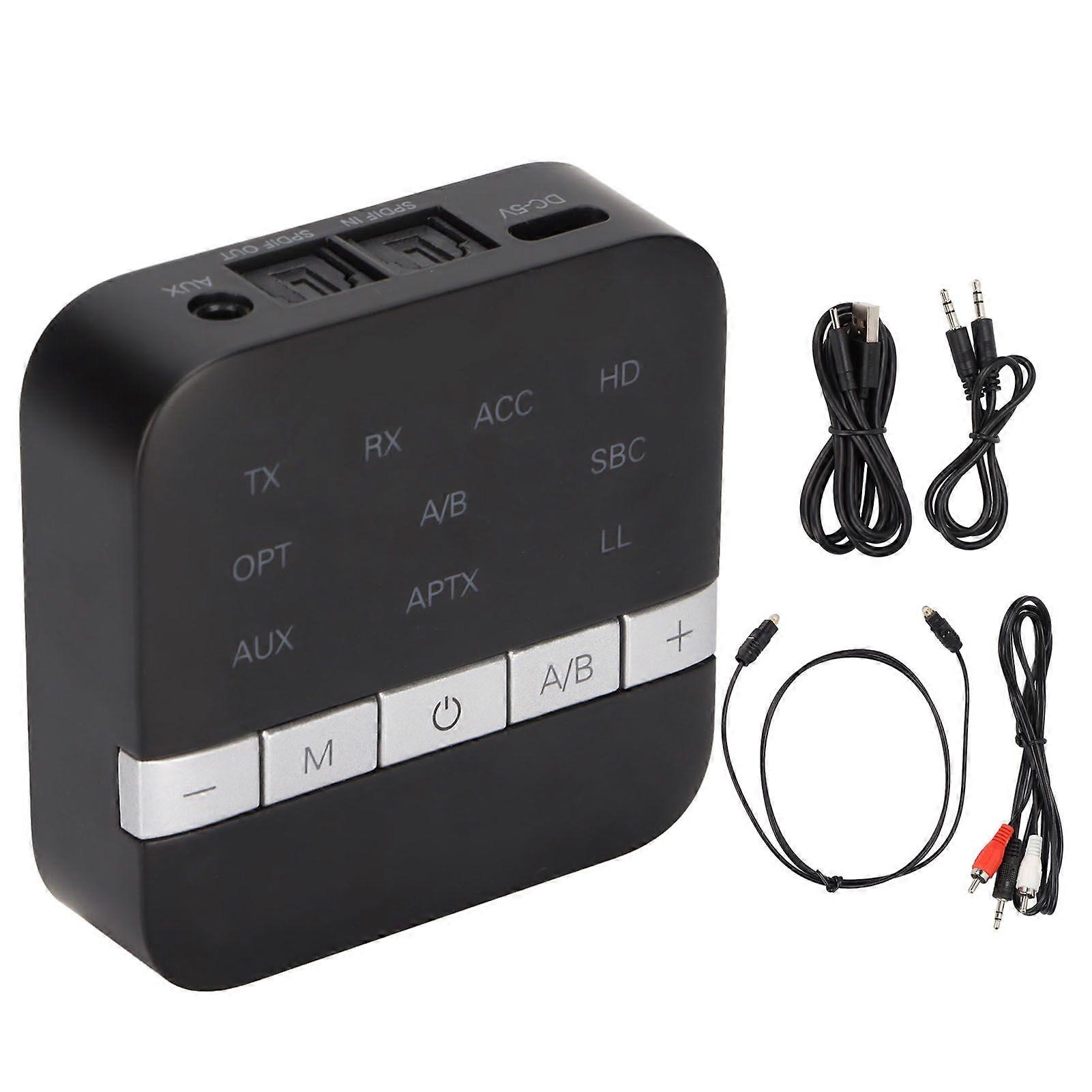 TX200 Bluetooth 5.0 Transmitter Receiver Low Latency 2 in 1 Wireless Bluetooth Adapter for TV Home Stereo System