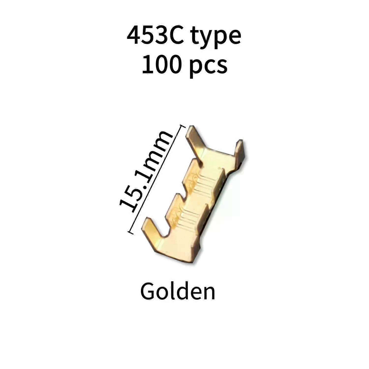 100pcs 453/453C U-shaped Terminal Wire Quick Connector Terminal Small Tooth Fascia Terminal 05-15mm2/25-40mm2