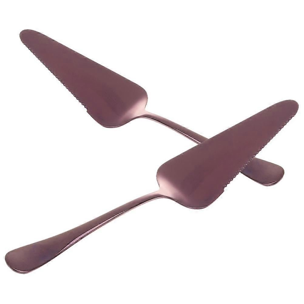 Egg Cake Server for Dessert Serving 2Pcs Purple