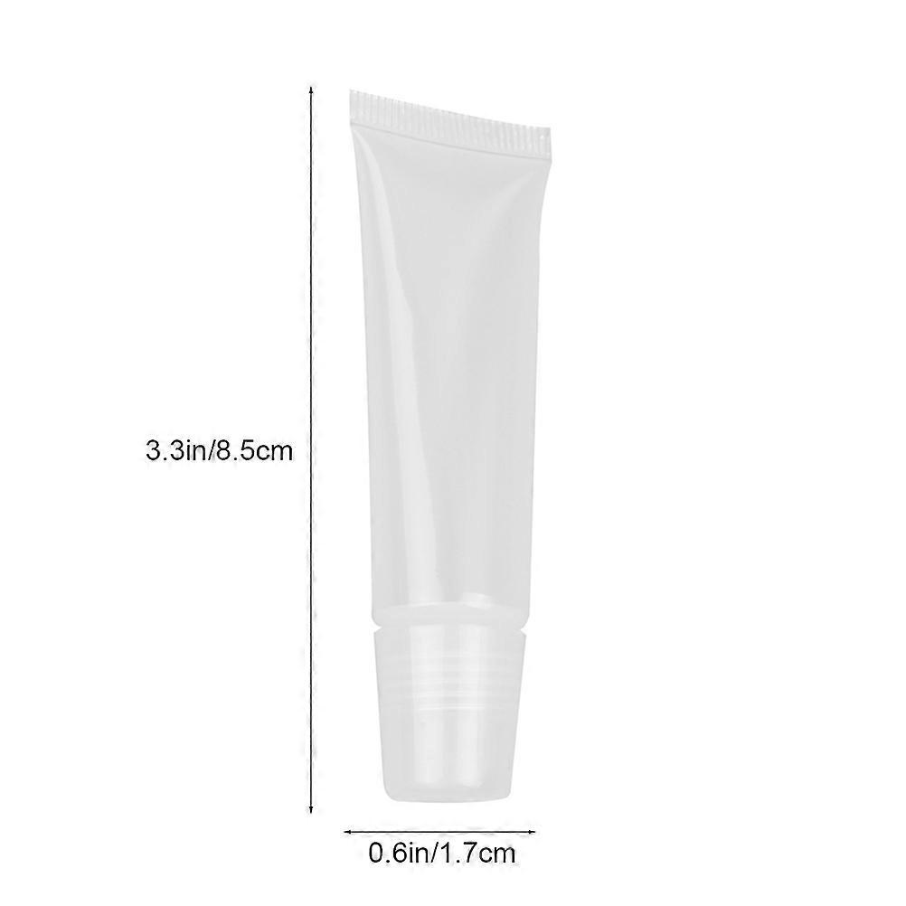 Refillable Lip Balm Tube Transparent Container for Travel Use 1Set Medium Funnels
