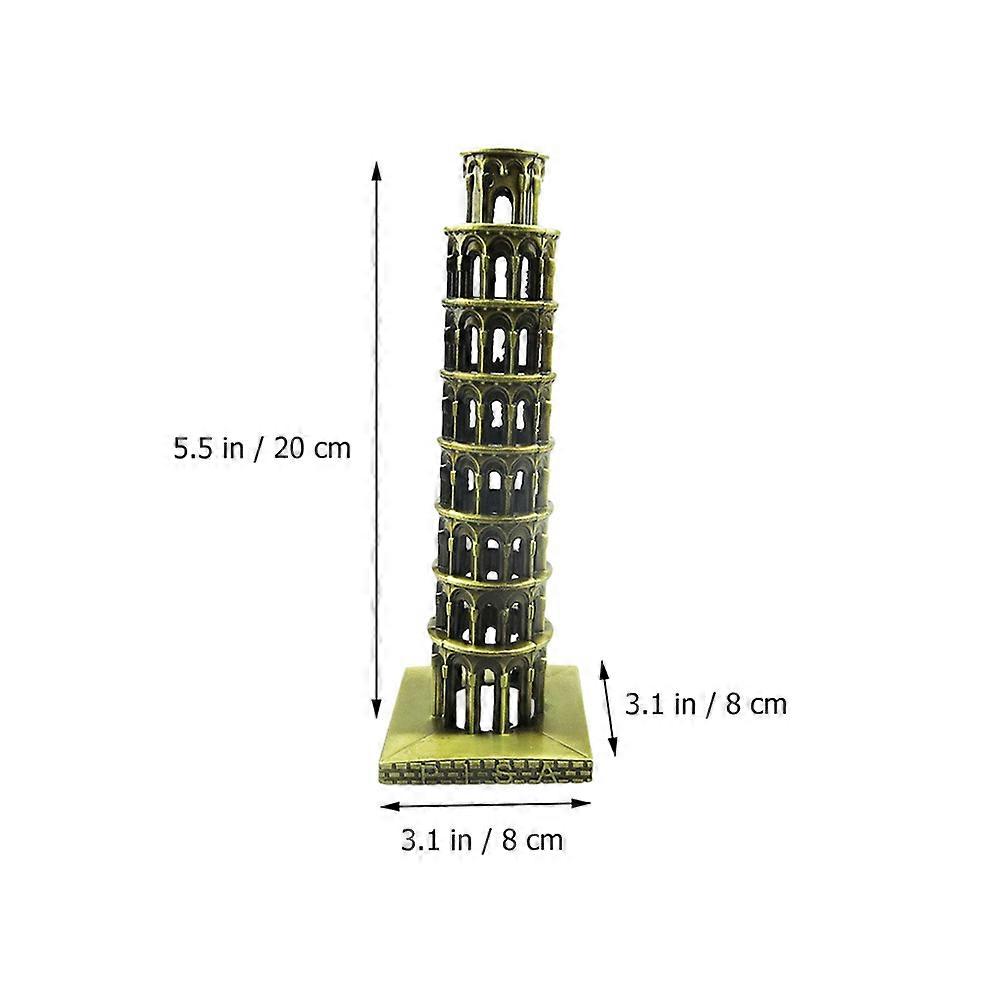 Building Model Leaning Tower of Pisa for Decor 3Pcs