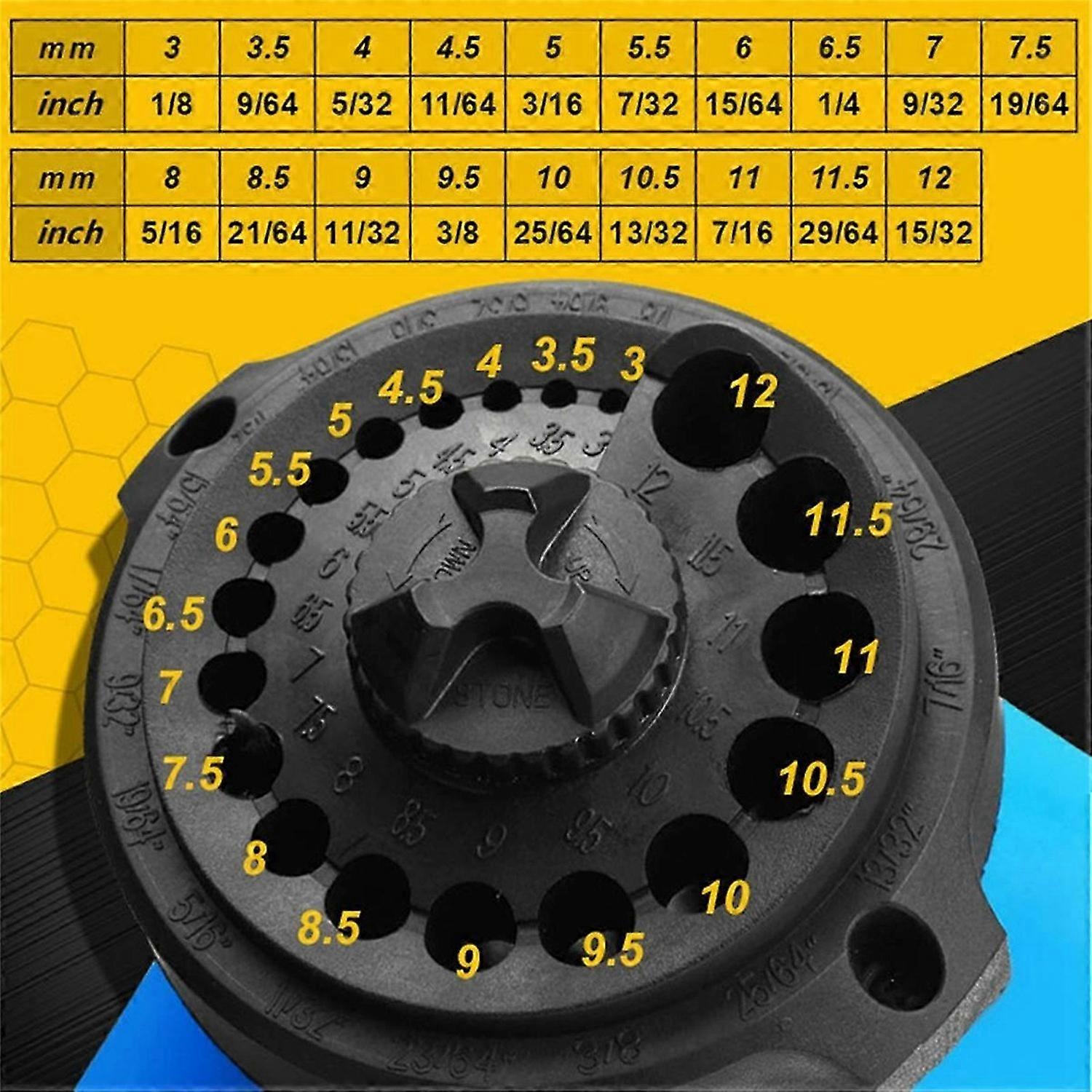 Power Drill Bit Sharpener 19 Grinding Holes Drill Bit EU Plug