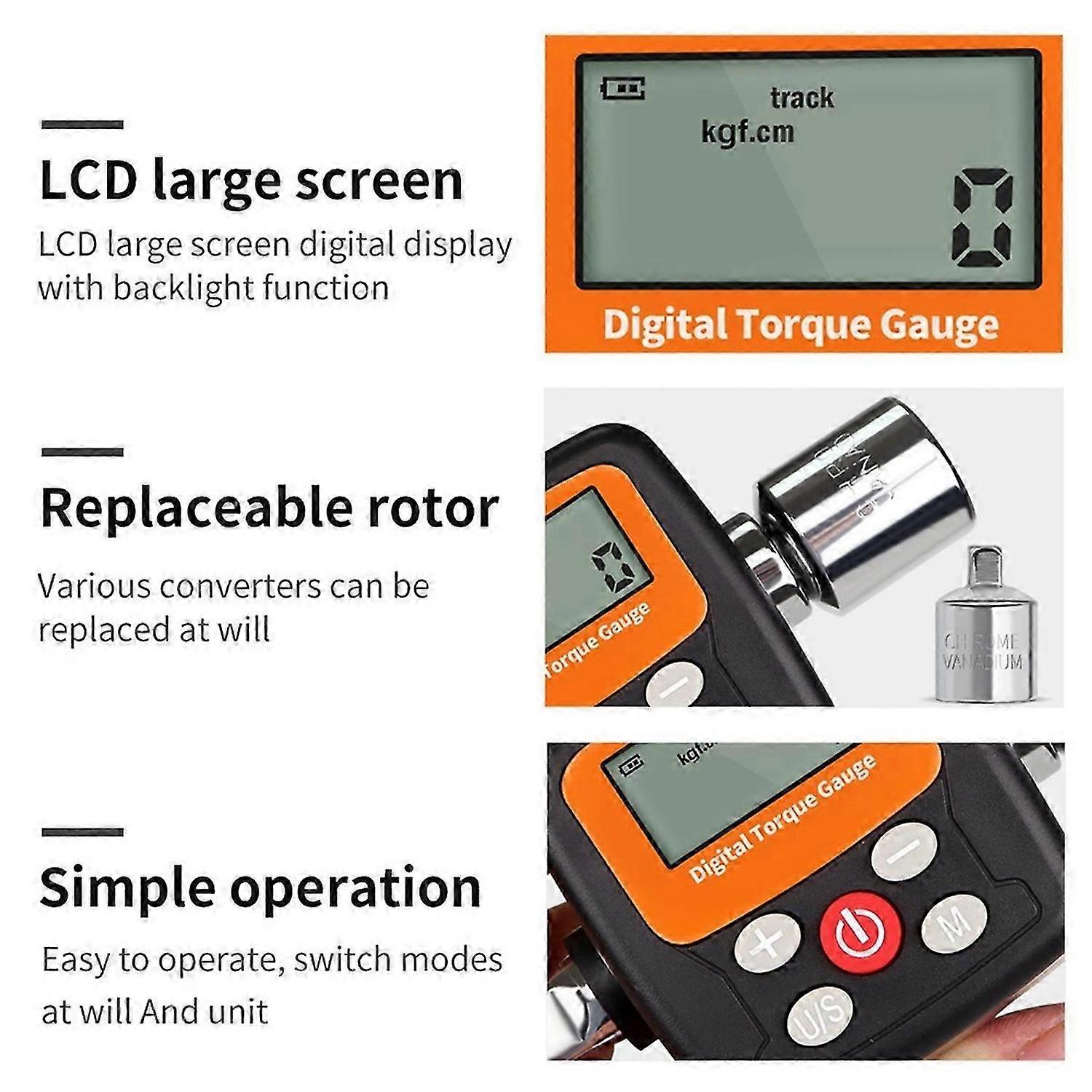 New Digital Torque Meter Torque Meter Tester Mechanical Wrench Replacement Various Rotor Torque Wren