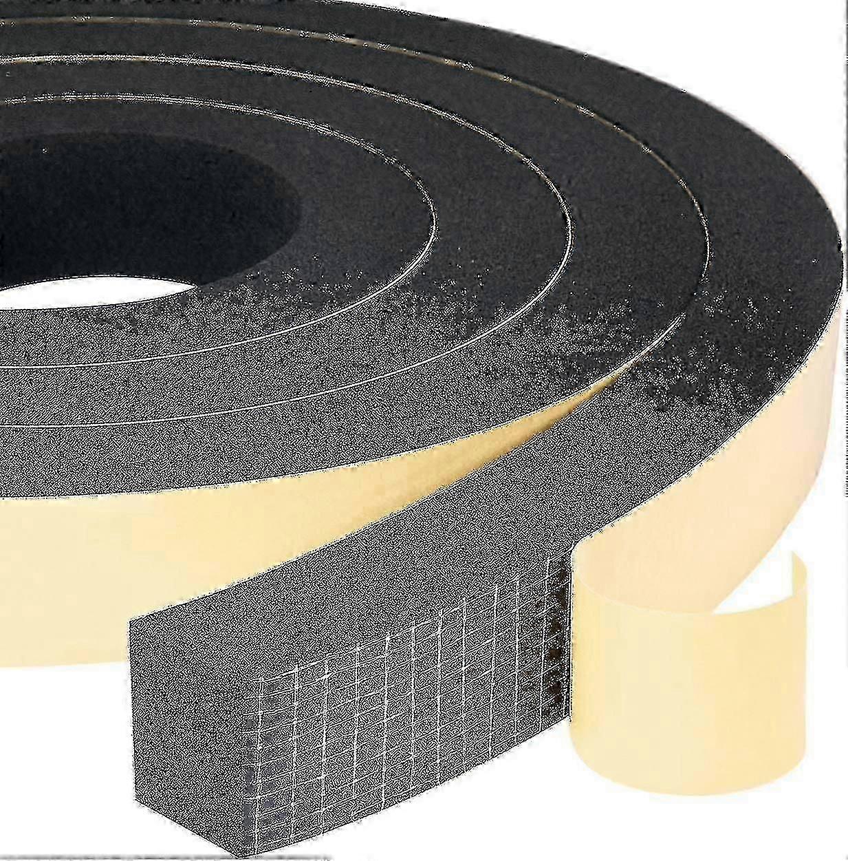 Foam Gasket Strip 2 Rolls 25mm(w) X20mm(h) X4m(l) Seal Weatherproof Shockproof Anticollision Furnitu