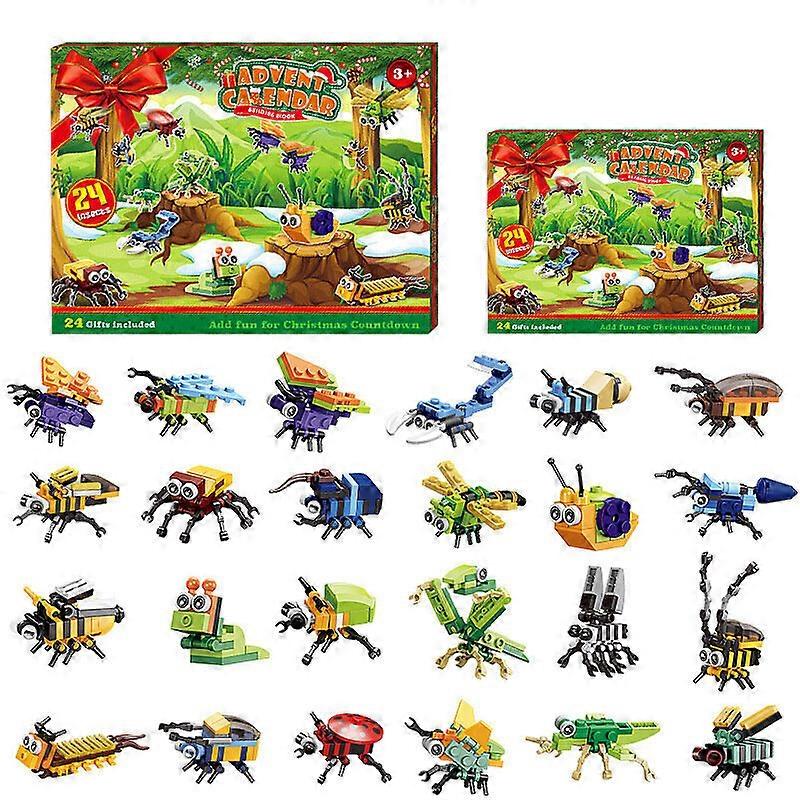 Christmas advent calendar, insects