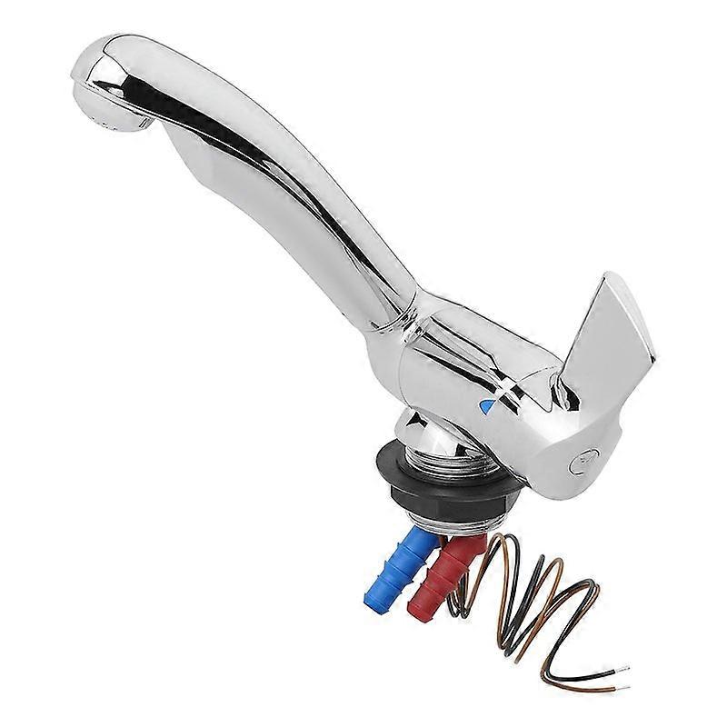 Faucet, Ceramic Style, 12V, Ø33 mm, Chrome