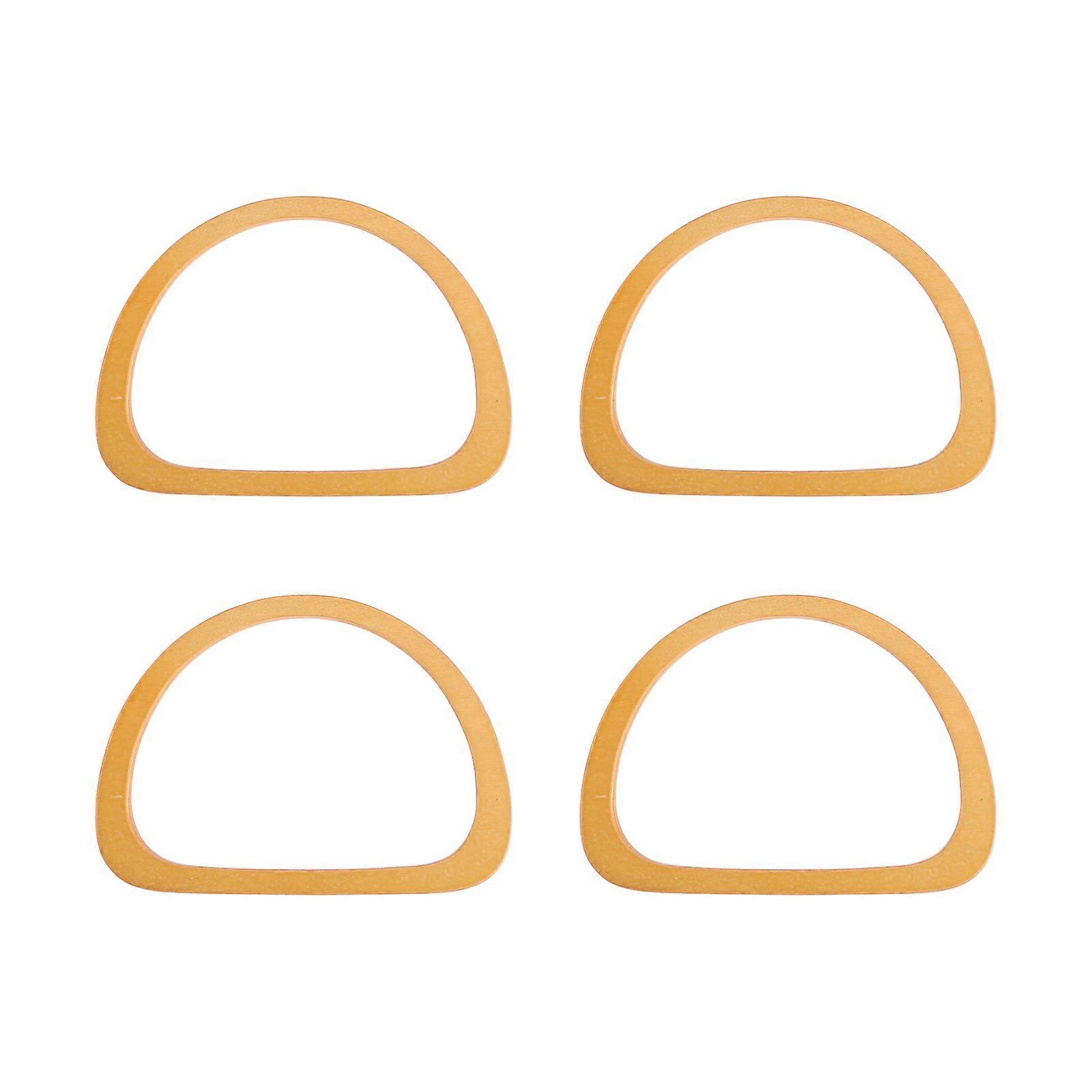 4pcs En Bois Ovale En Forme Poignées Remplacement D Forme Sac Poignée Accessoires pour Sac À Main Sacs À Main Sac À Main