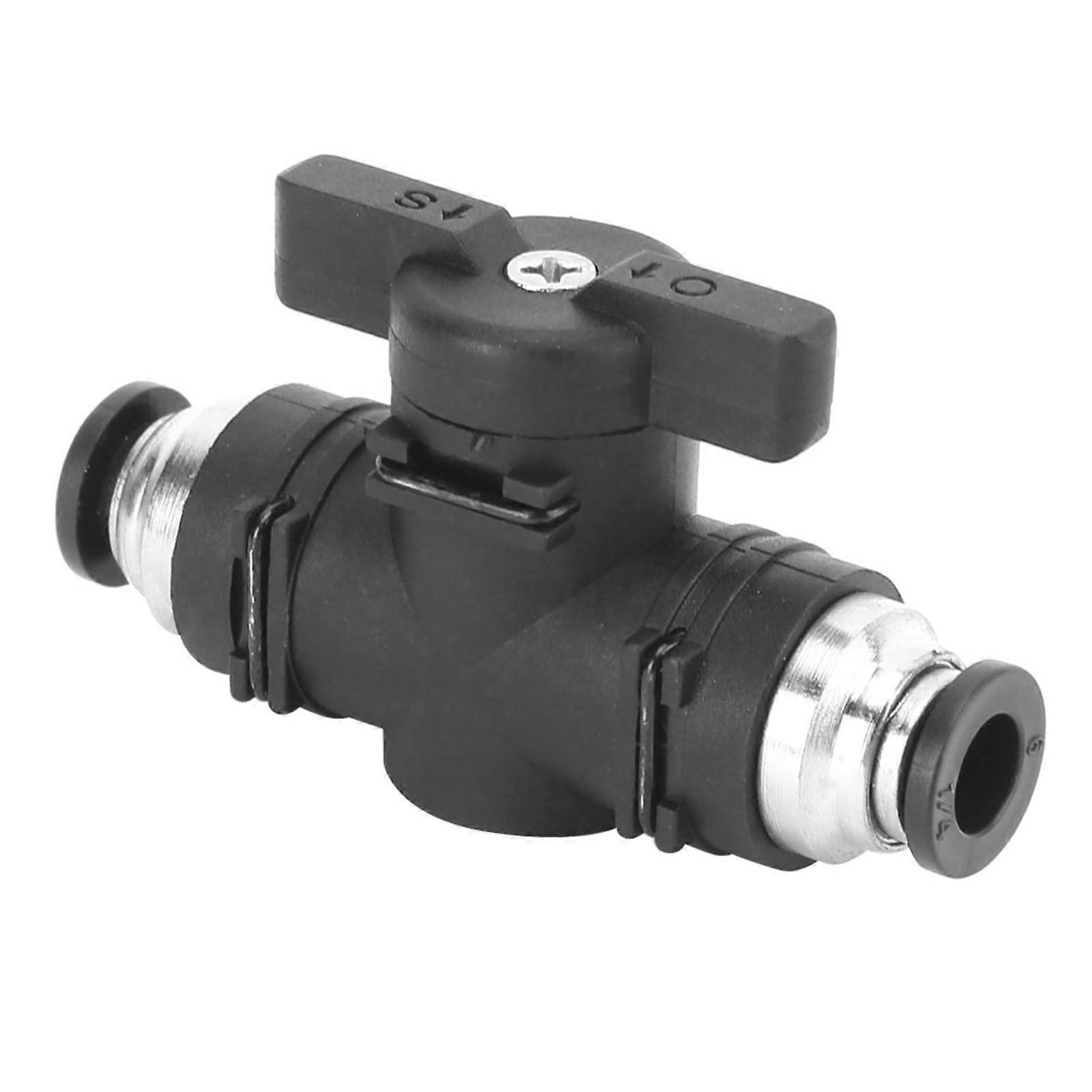 Black Pneumatic Connector Manual Regulating Valve Double Sided Quick Connecting Tool(BUC-06 )