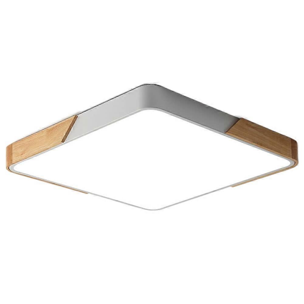 36W LED Square Ceiling Lamp Flush Mount, Dimmable, Modern Close-To-Ceiling Fixture For Office And Living Room