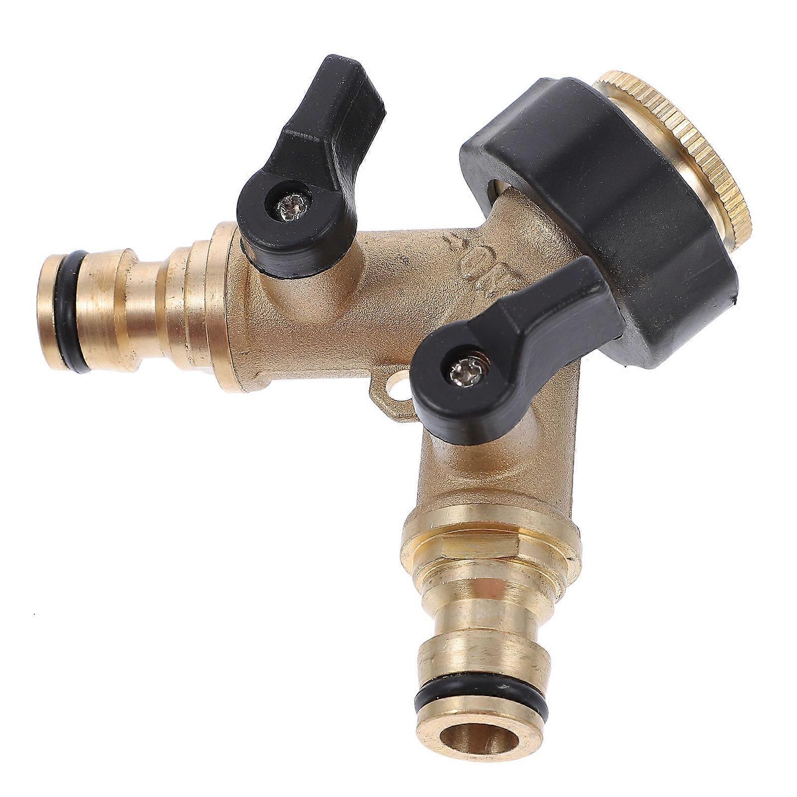 Washing Machine Faucet Joint Adapter for Water Divider 2Pcs Copper