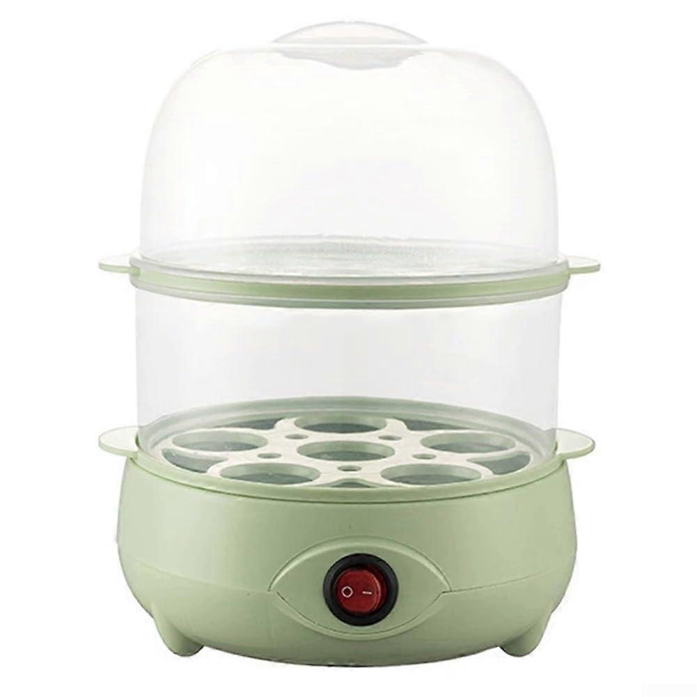 Egg Steamer With Auto Power Off, Anti Dry Burn Safety, 5Egg Per Layer, Expandable To 3 Layers, Model Green2