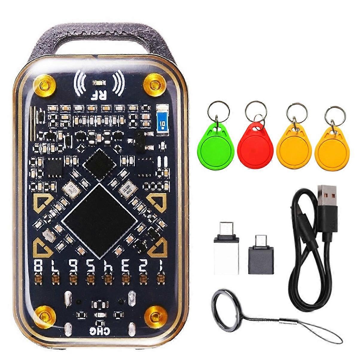 Chameleon Ultra RFID Smart Chip Reader Smart Card Emulator Duplicator+2XCUID/UID Keychain 125K 13.56