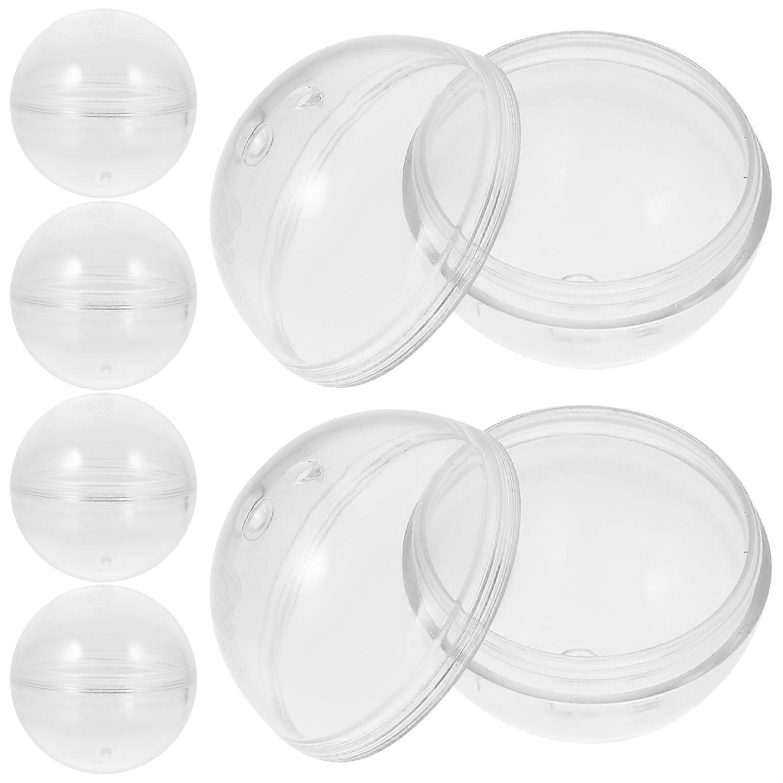 Vending Machine Empty Round Capsules 30 Pcs Refillable Storage Balls For Easter Parties And Birthday Parties Transparent Color