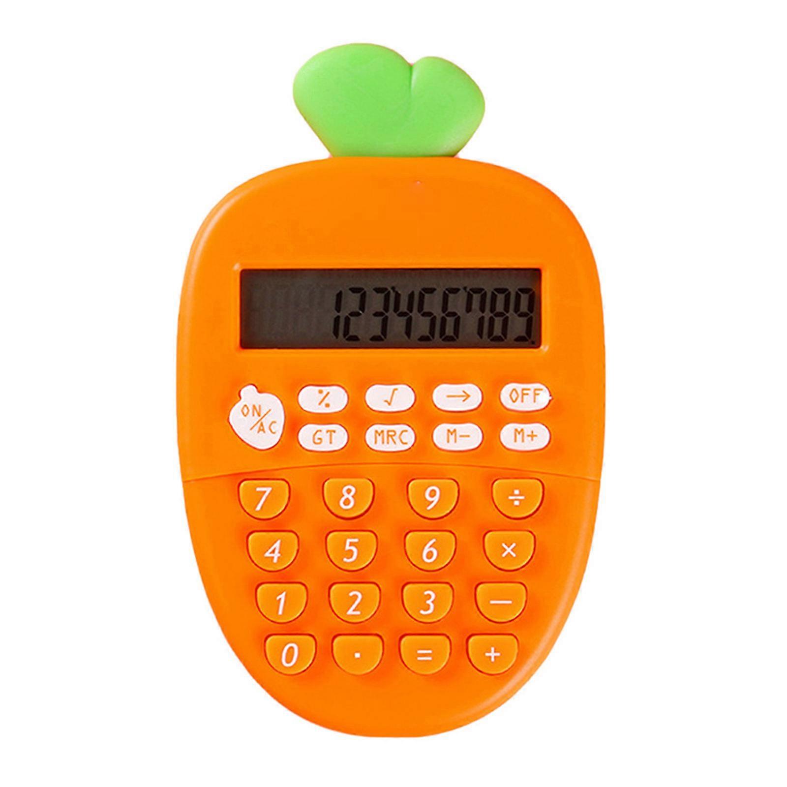 Calculator Electronic Carrot Shape for Calculating 2Pcs Portable Office Device