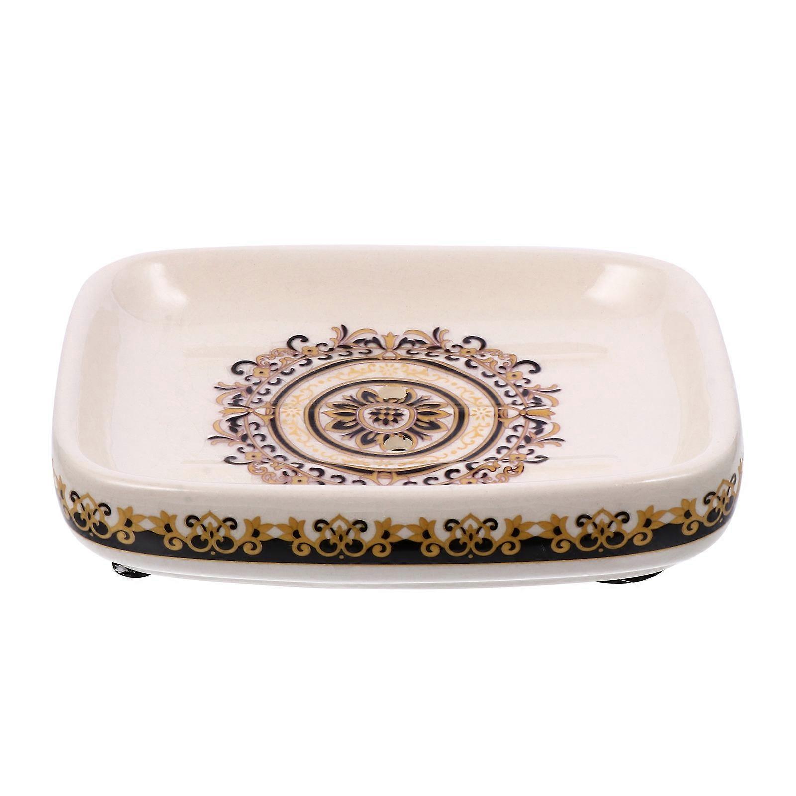 Ceramic Soap Container Soap Dish for Storage 3Pcs Multi