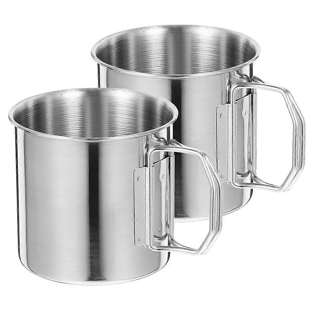 Outdoor Water Cup 8 Pcs Camping Coffee Mug Ideal For Beverages With Comfortable Handle For Picnics